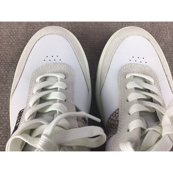 ECCO Tray Street Women Off-White/Gray/Animal Print Shoes Sneakers Sz US 10-10.5 - Picture 14 of 16